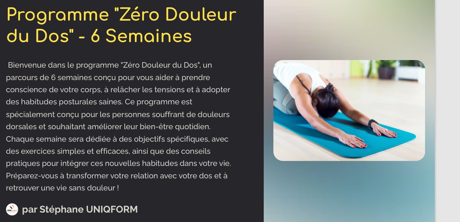 Programme "Zéro Douleur du Dos" – Image 4