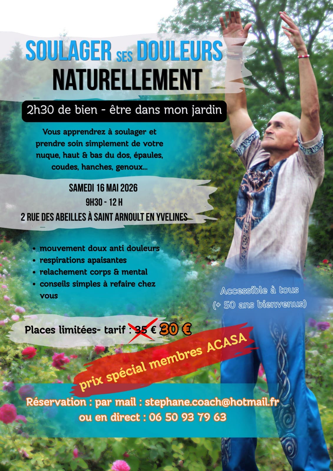 Soulager ses douleurs naturellement – spécial membres ACASA - Atelier bien-être à Saint-Arnoult-en-Yvelines (78) Uniq-Form