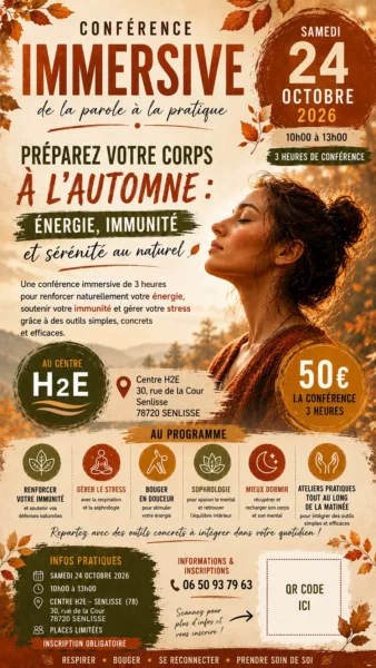 Conférence immersive – Préparez votre corps à l'automne : énergie, immunité et sérénité au naturel